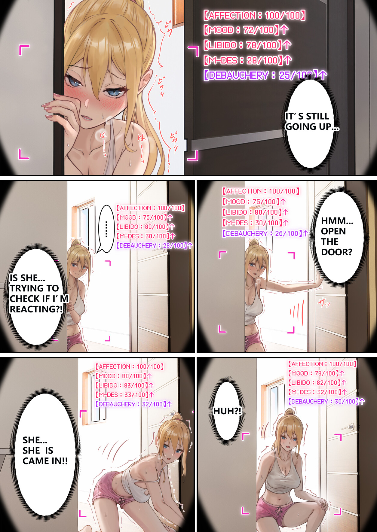 Hentai Manga Comic-My AR glasses can see various stats about my foster sister?!-Read-68